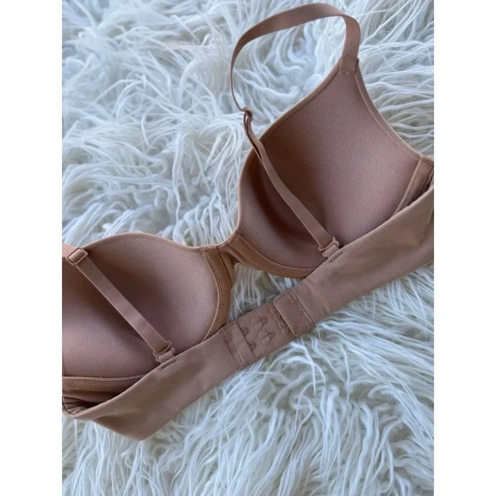 Skims Fits Everybody T-shirt Demi Bra Ochre Size 32B - Picture 6 of 7